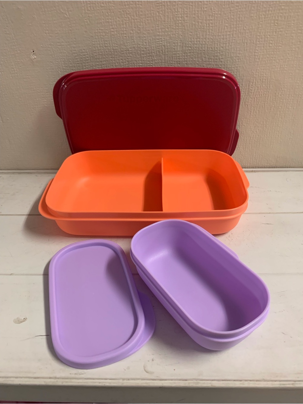 Tupperware Slim Lunch Container Set - Picture 5 of 11